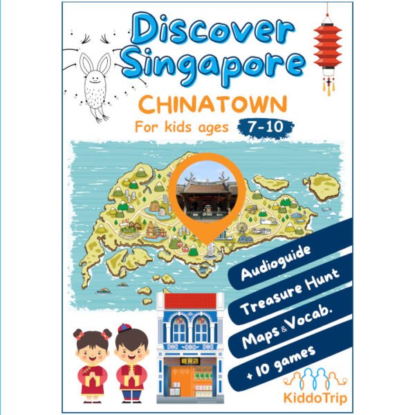 Singapore Chinatown Activity book for kids 7 to 10 years old