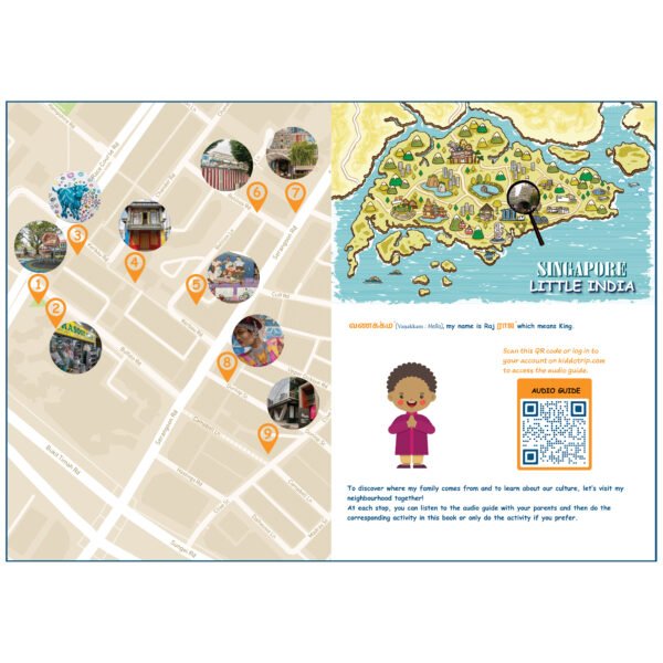 Activity book to visit Little India for kids